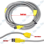 🔌 Câble Extension USB 2.0 5m Gris Jaune – Rallonge USB Mâle/Femelle Haute Performance