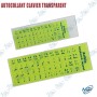 ⌨️ Autocollant Clavier Arabe Transparent – Stickers AZERTY Universel Haute Qualité