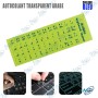 ⌨️ Autocollant Clavier Arabe Transparent – Stickers AZERTY Universel Haute Qualité