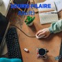 🖱️ Souris filaire COM MF400 blanche-noir– Souris optique ergonomique pour PC bureau