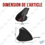 🖱️ Souris verticale ergonomique filaire USB – Souris optique anti-fatigue avec DPI réglable pour PC