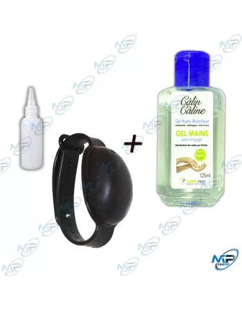 💧Pack Gel Mains CALIN CÂLINE & Bracelet Distributeur – Hygiène Nomade