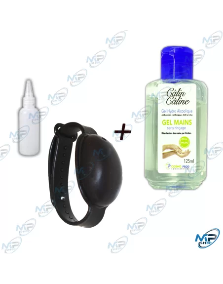 💧Pack Gel Mains CALIN CÂLINE & Bracelet Distributeur – Hygiène Nomade