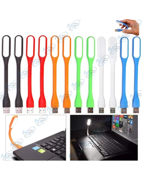 💡Mini Lampe LED USB Flexible - Lumière Ordinateur Portable & Power Bank