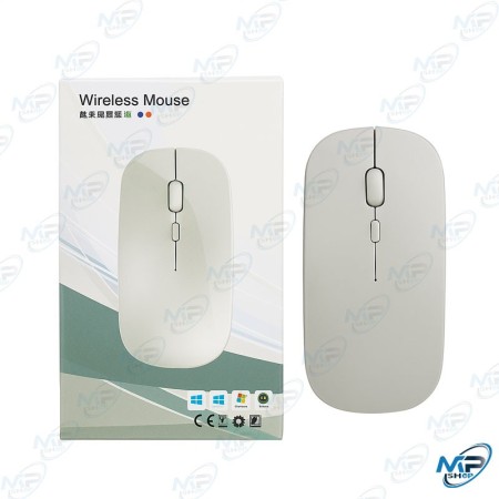 🖱️ Souris sans fil blanche slim – Souris wireless 2.4GHz silencieuse design ultra fin