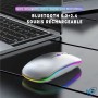 🖱️ Souris sans fil blanche slim – Souris wireless 2.4GHz silencieuse design ultra fin