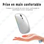 🖱️ Souris sans fil blanche slim – Souris wireless 2.4GHz silencieuse design ultra fin