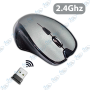 🖱️ Souris sans fil 2.4GHz gris métal – Souris wireless USB avec DPI réglable et design ergonomique