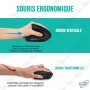 🖱️ Souris sans fil USB ergonomique – Souris wireless 2.4GHz design moderne avec nano récepteur