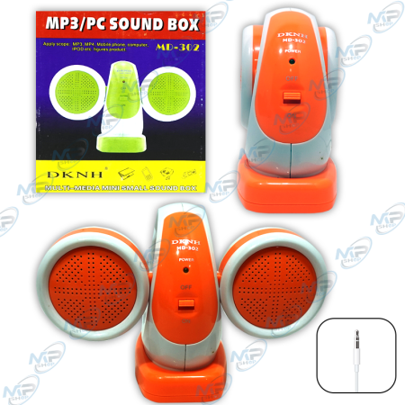 copy of copy of copy of Haut-Parleur PC Rétro Orange