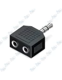 Adaptateur Double Jack 3.5 femelle vers Jack STEREO