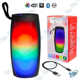 🔊 Haut-Parleur Bluetooth RGB SoundTech 112 – Enceinte Portable LED Rechargeable avec USB, TF Card & AUX