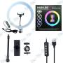 Ring Light RGB 3D-26 LED avec Support Téléphone