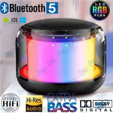 🔊 Haut-parleur Bluetooth portable RGB – Enceinte sans fil avec éclairage LED immersif