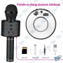 🎤 Microphone Karaoké Sans Fil Bluetooth avec Haut-Parleur Intégré – USB & Carte TF – Micro Chant Portable