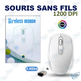 🖱️ Souris Sans Fil 1200 DPI 2.4GHz – Mouse Wireless avec Récepteur USB pour PC et Laptop