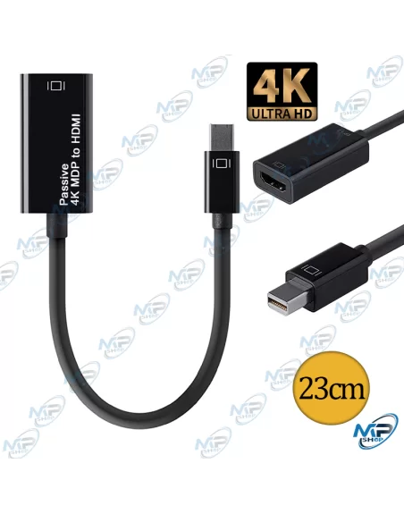 🔌Adaptateur Mini DisplayPort vers HDMI 4K Ultra HD compact