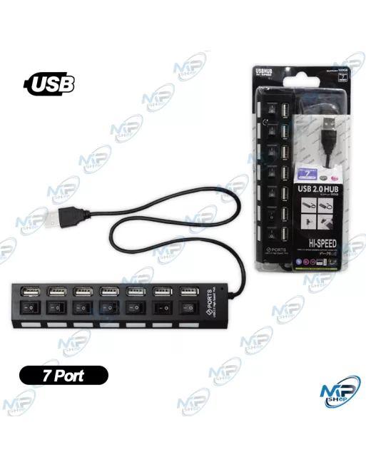 Multiprise USB Secteur Hub 10 Ports Noir - SpaceNet Tunisie