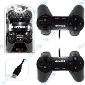 🎮 Manette USB Double Oppose Pad – Contrôleur Filaire pour PC avec Fonction Macro