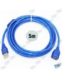 CÂBLE EXTENSION USB 5M BLEU