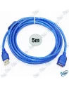 CÂBLE EXTENSION USB 5M BLEU