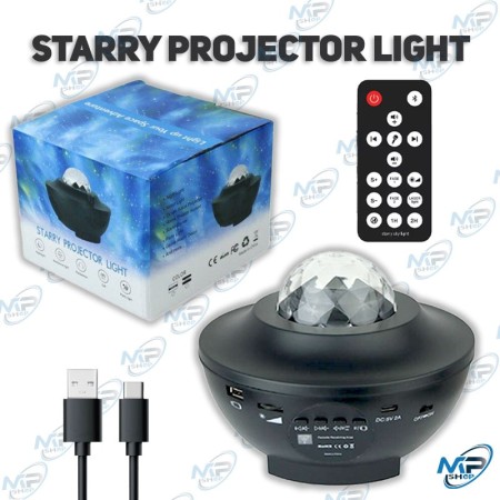 🌌Projecteur Ciel Étoilé LED Starry Projector Light avec Télécommande – Lampe Galaxy Multicolore Bluetooth