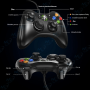 🎮 Manette Filaire Xbox 360 USB – Compatible PC / Raspberry Pi / Pandora Box – 4 Couleurs Disponibles