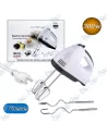 🔄Batteur Électrique à Main 300W - 7 Vitesses, Fouets & Crochets à Pâte