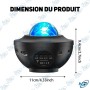 🌌Projecteur Ciel Étoilé LED Starry Projector Light avec Télécommande – Lampe Galaxy Multicolore Bluetooth