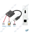 🔄Adaptateur USB-C 3-en-1 : Jack 3.5mm + Charge + Audio USB-C Simultanés