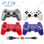 🎮 Manette PS3 Sans Fil DoubleShock – Bluetooth Rechargeable avec Câble USB (1M)