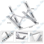 💻 Support Ordinateur Portable Pliable en Aluminium – Stand Laptop Réglable & Antidérapant