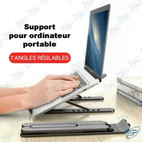 💻 Support PC Portable Pliable Réglable – Stand Laptop Antidérapant Compact & Ergonomique