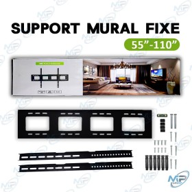 📺 Support TV Mural Fixe 55”–110” – Support Universel Ultra Robuste Grand Écran VESA