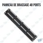 🔌 Panneau de Brassage 48 Ports RJ45 Cat6 – Patch Panel 19" Rack Réseau