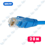 🔌 Câble Réseau Ethernet Cat6 FTP 20m – RJ45 Blindé Longue Distance Haute Performance