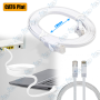 🔌 Câble Réseau Ethernet Cat6 Plat 1m – RJ45 Ultra Fin Blanc Haute Vitesse