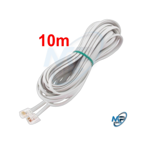 🔌  Câble Téléphonique RJ11 10m – Cordon Longue Distance pour Téléphone & Modem