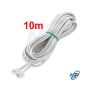 🔌  Câble Téléphonique RJ11 10m – Cordon Longue Distance pour Téléphone & Modem