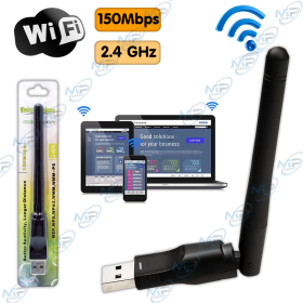 💻 Clé WiFi USB 150 Mbps avec Antenne 2.4 GHz – Adaptateur WiFi Haute Sensibilité pour PC & Laptop