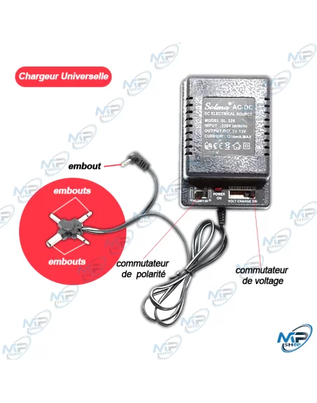 CHARGEUR UNIVERSELLE REGLABLE SOLMA
