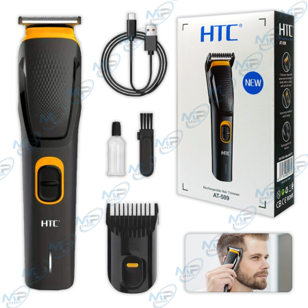 ✂️  Tondeuse à Cheveux Rechargeable HTC AT-509 – Coupe Précise Sans Fil + Accessoires