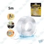 🛠️ Ruban Adhésif Double Face Transparent LAMBOSS 5M – Nano Tape Ultra Résistant et Réutilisable