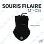 🖱️ Souris filaire MT-C38 2400 DPI – Souris USB ergonomique haute précision pour PC et gaming