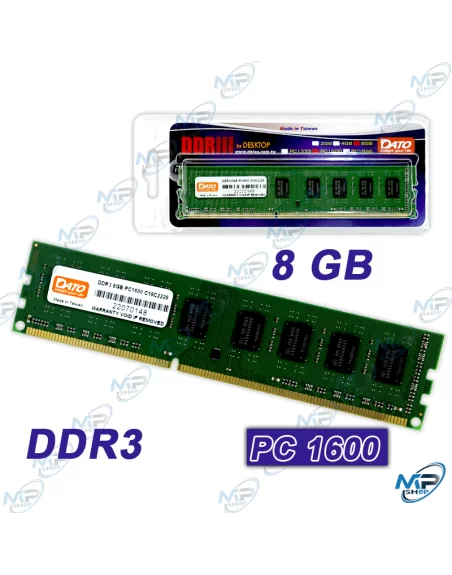 BARRETTE MEMOIRE 8GO DDR3 DATO