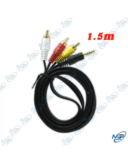 CABLE JACK RCA AUDIO VIDEO 1.5M