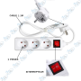⚡ Multiprise 3 Prises avec Interrupteur Lumineux – Bloc Prise Sécurisé Haute Qualité – Câble Résistant