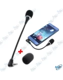 🎙️ Micro Flexible Universel 3.5mm pour PC, Smartphone & Enregistrement