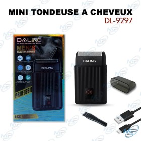 ✂️ Mini Tondeuse à Cheveux DALING DL-9297 – Rasoir Électrique Rechargeable USB Professionnel pour Homme