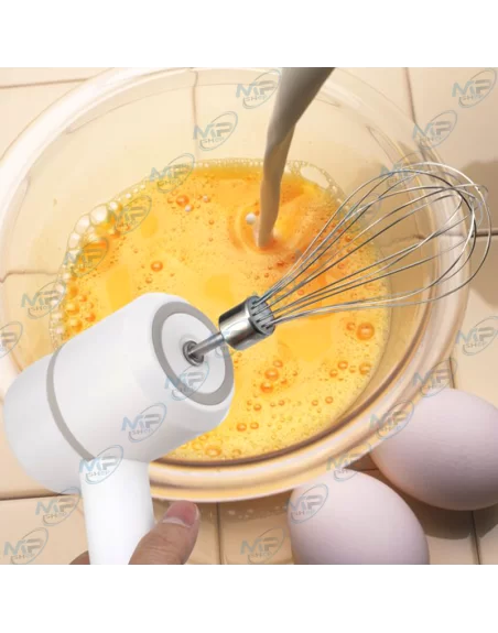 ⚡Batteur Électrique sans Fil USB - Fouet Pâtisserie Portable 2 Têtes